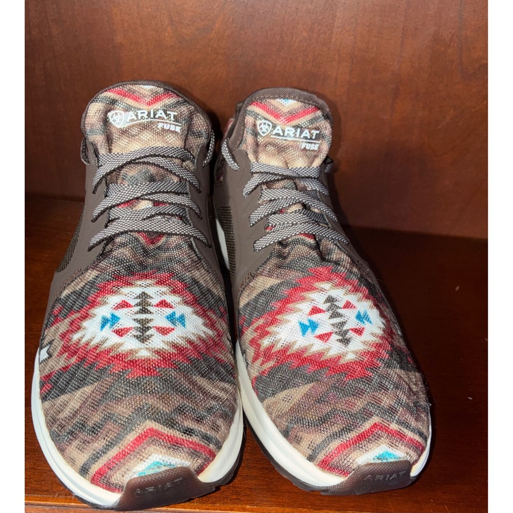 Ariat Fuse Womens Brown Southwest Serape Print Athletic Sneakers 10027319 9.5B